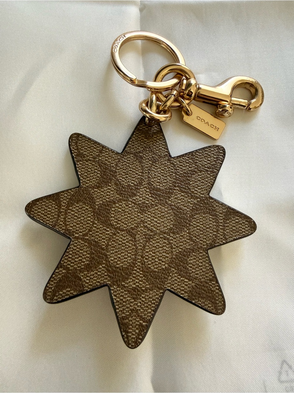 Coach RARE Patchwork Multi Star Bag Charm - Picture 2 of 6